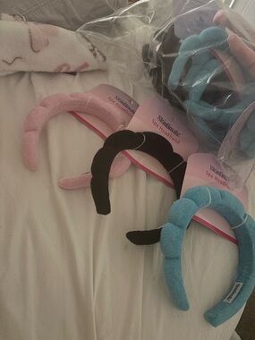 Spa Headband - Blue, Pink, Black 14 pack in Toya